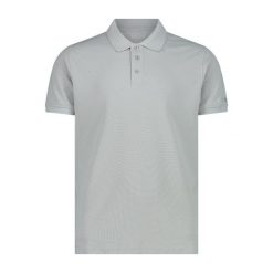 Koszulka polo z piki CMP. Szare koszulki polo męskie CMP, m, bez wzorów, bez ramiączek. Za 282.50 zł.