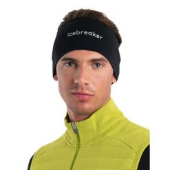 Opaska na głowe Unisex Icebreaker Merino 200 Oasis Headband. Czarne czapki i kapelusze męskie Icebreaker, bez wzorów, sportowe. W wyprzedaży za 142.75 zł.