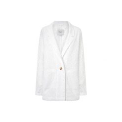 Kurtka damska Pepe Jeans Marisa. Białe kurtki damskie Pepe Jeans, m, w ażurowe wzory, z bawełny, bez kaptura. Za 635.80 zł.