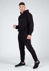 Crowley Męskie Oversize bluza z kapturem - Czarny. Czarne bluzy męskie GORILLA WEAR, l, bez wzorów, z bawełny, z kapturem. Za 319.00 zł.