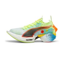 Damskie buty do biegania Puma Fast-R Elite 2 Marathon Series. Niebieskie obuwie sportowe damskie Puma, bez wzorów, do biegania. Za 493.95 zł.