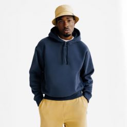 Bluza z kapturem męska Elementals. Czarne bluzy męskie Decathlon, l, bez wzorów, z bawełny, z kapturem. Za 199.99 zł.