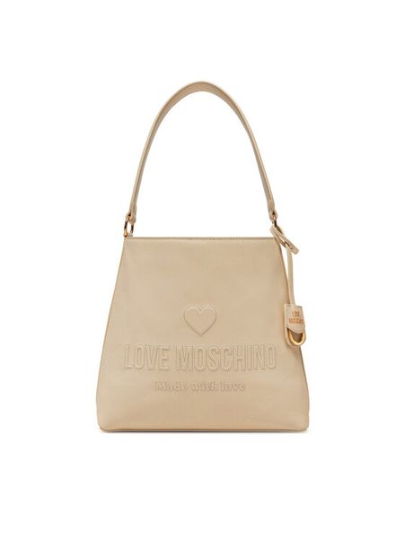 LOVE MOSCHINO Torebka JC4115PP1ML1011A Écru. Białe torebki do ręki damskie Love Moschino, bez wzorów, ze skóry, bez dodatków. Za 569.99 zł.
