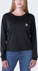 Koszulka z Długim Rękawem Carhartt Light Black. Czarne bluzki z długim rękawem męskie X Bionic, bez wzorów, bez kołnierzyka. Za 140.22 zł.