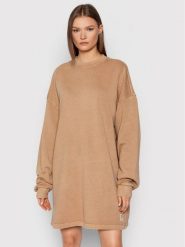 Reebok Sukienka dzianinowa Classics Natural Dye H11200 Brązowy Oversize. Brązowe sukienki damskie Reebok, s, bez wzorów, z bawełny, bez kołnierzyka, bez ramiączek, oversize. Za 139.99 zł.