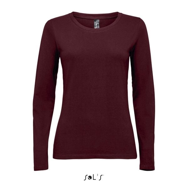 Koszulka Sol's Majestic. Czerwone t-shirty damskie SOL'S, s, bez wzorów, z bawełny, eleganckie, bez kołnierzyka. Za 83.00 zł.