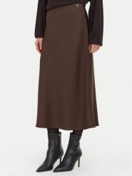 Guess Spódnica midi W6BD25 W4250 Brązowy Regular Fit. Brązowe spódnice damskie Guess, s, z aplikacjami, z syntetyku, midi. Za 434.99 zł.