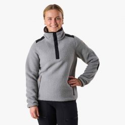 Bluza polarowa do wędrówek damska Swedemount Nordkap Pile Halfneck. Czarne bluzy damskie SWEDEMOUNT, bez wzorów, z polaru, bez kaptura, narciarskie. Za 399.99 zł.