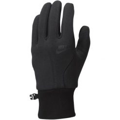 Rękawiczki sportowe męskie Tech Fleece LG 2.0 Gloves. Czarne rękawiczki męskie Nike, bez wzorów, z materiału, sportowe. Za 205.90 zł.