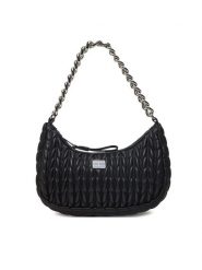 Tommy Jeans Torebka Tjw Iconic Shoulder Quilted AW0AW17302 Czarny. Czarne torebki do ręki damskie Tommy Jeans, bez wzorów, z jeansu, bez dodatków. Za 219.99 zł.