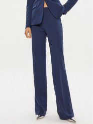 Pinko Spodnie materiałowe Hulka 100054 A0HM Granatowy Regular Fit. Niebieskie spodnie materiałowe damskie Pinko, bez wzorów, z materiału. Za 869.99 zł.