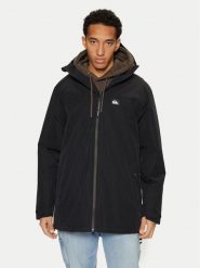 Quiksilver Parka Overcast 3K EQYJK04087 Czarny Regular Fit. Czarne parki męskie Quiksilver, l, bez wzorów, z bawełny, bez kaptura. Za 469.99 zł.