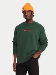Quiksilver Bluza Dna EQYFT05120 Zielony Oversize. Zielone bluzy męskie Quiksilver, m, bez wzorów, z bawełny, bez kaptura. Za 269.99 zł.