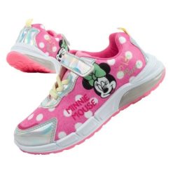 Buty sportowe Leomil DM011035 świecące ledy w spodzie różowe. Czerwone buty sportowe dziewczęce bez wzorów, z materiału, bez zapięcia. Za 242.91 zł.