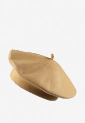 Jasnobrązowy Beret z Antenką z Kaszmirem i Bawełną w Klasycznym Stylu Emivirae. Brązowe czapki i kapelusze damskie Born2be, z aplikacjami, z bawełny, eleganckie. Za 44.99 zł.