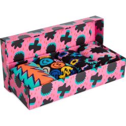 Zestaw 4 par wysokich skarpet unisex HAPPY SOCKS - XFST09-0100 Czarny Kolorowy Różowy. Skarpety damskie marki Happy Socks. Za 139.90 zł.