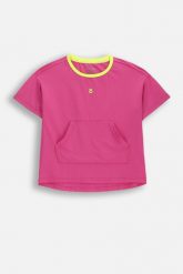 Koszulka sportowa dziecięca różowa Lemon Explore WL6 z krótkim rękawem. Czerwone t-shirty i topy dla dziewczynek LEMON explore, bez wzorów, z materiału, bez ramiączek. Za 49.90 zł.