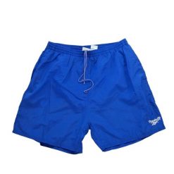 Męskie niebieskie kąpielówki. Niebieskie kąpielówki męskie Reebok, l, bez wzorów, z nylonu, żeglarskie. Za 80.90 zł.
