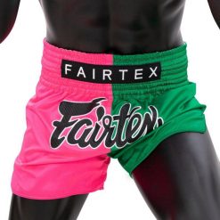 Spodenki Muay Thai Fairtex BS1911 Różowe/Zielone M. Czerwone krótkie spodenki sportowe męskie FAIRTEX, m, bez wzorów. Za 279.00 zł.