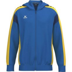 Bluza z kapturem Erima Celebrate 125 Training. Niebieskie swetry damskie Erima, na zimę, bez wzorów, bez kołnierzyka, bez ramiączek, z kapturem. W wyprzedaży za 251.05 zł.