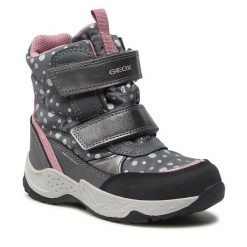 Śniegowce Geox. Żółte śniegowce dziewczęce Geox, bez zapięcia. Za 269.99 zł.