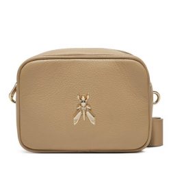 Torebka Patrizia Pepe. Brązowe listonoszki damskie Patrizia Pepe, bez wzorów, bez dodatków. Za 469.99 zł.