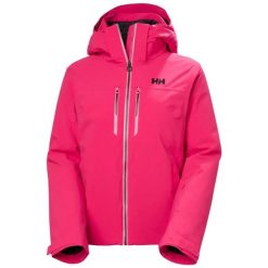 Damska kurtka narciarska Helly Hansen Alphelia Lifaloft. Zielone kurtki snowboardowe damskie Helly Hansen, l, bez wzorów, z elastanu, bez kaptura, narciarskie, primaloft. Za 1,895.50 zł.