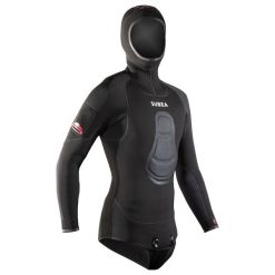 Kurtka do łowiectwa podwodnego męska Subea SPF 900 z neoprenu 5 mm. Czarne kurtki sportowe męskie SUBEA, m, bez wzorów, z elastanu. Za 549.99 zł.