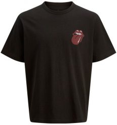 Jack&Jones T-shirt Rolling Stones JPRBLUSTONES SS TEE 12284292 BLACK XL. Czarne t-shirty męskie Jack & Jones, m, bez wzorów, bez kołnierzyka. Za 129.99 zł.