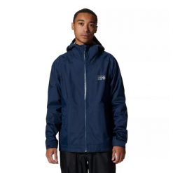Kurtka wodoodporna Mountain Hardwear Threshold. Niebieskie kurtki męskie Mountain Hardwear, m, bez wzorów, bez kaptura. Za 1,015.30 zł.