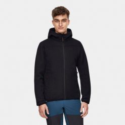 Bluza turystyczna polarowa męska Alpinus Barbiano. Czarne bluzy męskie Alpinus, m, bez wzorów, z polaru, bez kaptura. Za 359.00 zł.