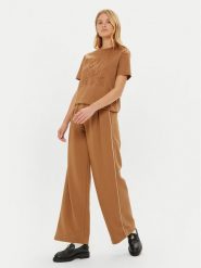 Max Mara Leisure Spodnie dresowe Curve 2426786068 Brązowy Regular Fit. Brązowe spodnie dresowe damskie Max Mara Leisure, xl, bez wzorów, z dresówki. Za 479.99 zł.