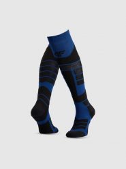 4F Skarpety narciarskie męskie - granatowe 43-46. Niebieskie skarpety męskie 4f, bez wzorów. Za 79.99 zł.