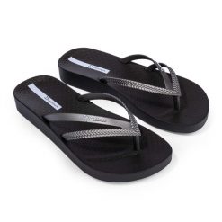 Japonki damskie Ipanema Bossa Soft V. Czarne klapki damskie Ipanema, bez wzorów, bez obcasa. Za 63.39 zł.