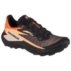 Buty do biegania męskie Salomon Genesis. Brązowe buty sportowe męskie Salomon, z materiału, bez zapięcia, do biegania. Za 693.00 zł.