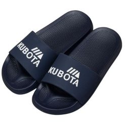 Klapki Damskie Basenowe Kubota Basic. Niebieskie klapki damskie Kubota, bez wzorów, z materiału, bez obcasa. Za 55.99 zł.