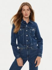 Calvin Klein Jeans Kurtka jeansowa 90's J20J224043 Niebieski Regular Fit. Niebieskie kurtki damskie Calvin Klein Jeans, s, bez wzorów, z bawełny, bez kaptura. Za 269.99 zł.