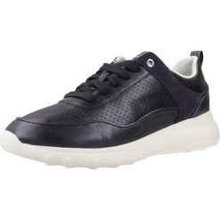 Kapcie GEOX D ALLENIEE Niebieski. Niebieskie kapcie damskie Geox, bez wzorów, ze skóry. Za 289.99 zł.