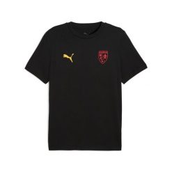 Koszulka RC Lens Ess 2025/26. Czarne koszulki sportowe męskie Puma, bez wzorów, ze lnu, bez kołnierzyka, bez ramiączek, do piłki nożnej. Za 172.00 zł.