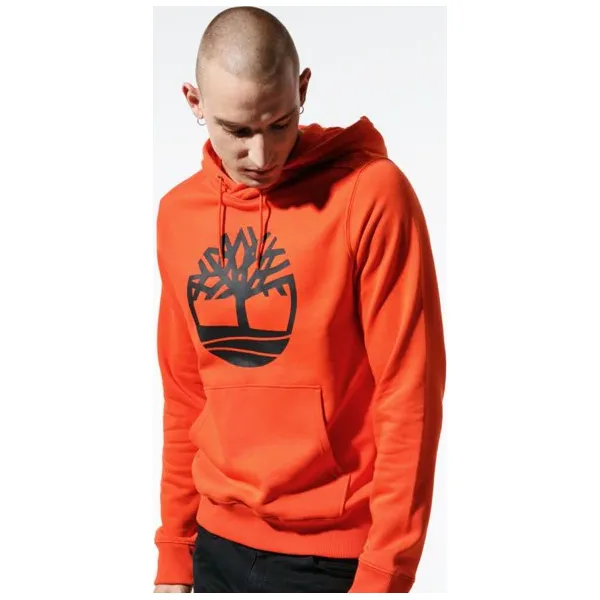 Timberland Bluza Core Tree Logo Pullover Hoodie , pomaranczowy, rozmiar S. Brązowe bluzy męskie Timberland, m, bez wzorów, z bawełny, z kapturem. Za 319.99 zł.