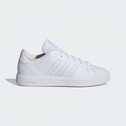 Buty Advantage Base 2.0. Białe obuwie sportowe damskie Adidas, bez wzorów, z gumy, tenisowe. Za 279.00 zł.