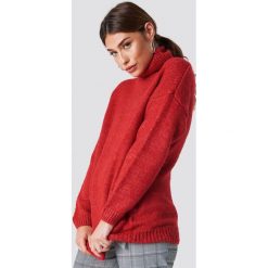 NA-KD Sweter oversize z golfem - Red. Swetry damskie marki NA-KD. Za 141.95 zł.