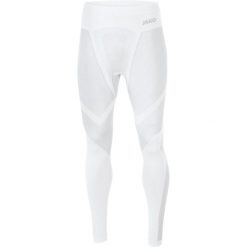 Legginsy Jako long Comfort 2.0. Białe legginsy sportowe męskie Jako, l, bez wzorów, z elastanu, na fitness i siłownię. Za 187.40 zł.