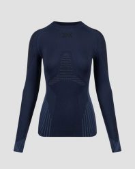 Koszulka damska X-Bionic Invent Shirt Ls Marine A095. Niebieskie koszulki sportowe damskie X Bionic, l, bez wzorów, bez kołnierzyka, bez ramiączek, na fitness i siłownię. Za 460.00 zł.