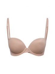 Calvin Klein Biustonosz na fiszbinach Kobiety Sztuczne włókno beżowy, 80B. Brązowe biustonosze Calvin Klein, bez wzorów, z włókna. Za 199.95 zł.