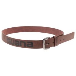 Pasek Oaken. Brązowe paski damskie IGUANA, bez wzorów. Za 100.99 zł.