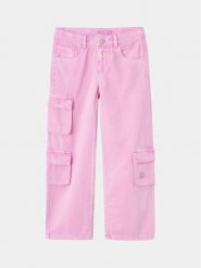 NAME IT Spodnie materiałowe 13232647 Różowy Wide Leg. Czerwone spodnie materiałowe dla dziewczynek Name it, bez wzorów, z bawełny. Za 79.99 zł.