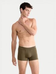 Sloggi Bokserki 10215472 Khaki. Brązowe bokserki męskie Sloggi, l, bez wzorów, z bawełny. Za 49.99 zł.