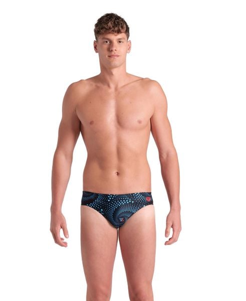 Kąpielówki Arena Fireflow Swim Briefs. Niebieskie kąpielówki męskie Arena, m, bez wzorów, z poliesteru, do pływania. Za 116.76 zł.