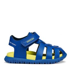 Sandały Geox. Niebieskie sandały chłopięce Geox, bez zapięcia. Za 209.99 zł.